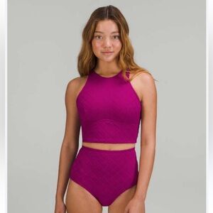Lululemon Diamond Grid Swim Top *C/D Cup, like new